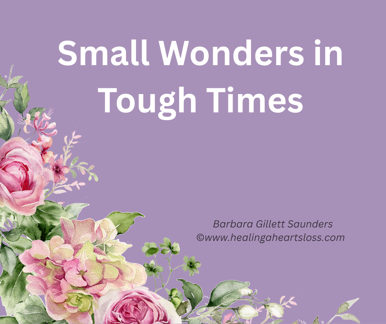 Small Wonders in Tough Times